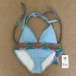 NWT Lilly Pulitzer seersucker bikini